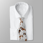 Cravate Cavalier King Charles Spaniel Paws and Bones (Attaché)