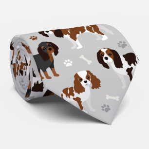 Cravate Cavalier King Charles Spaniel Paws and Bones
