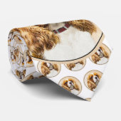 Cravate Cavalier King Charles Spaniel Peinture originale (Roulé)