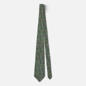 Cravate Cavalier Spaniel Et Ferns Motif, (Devant)