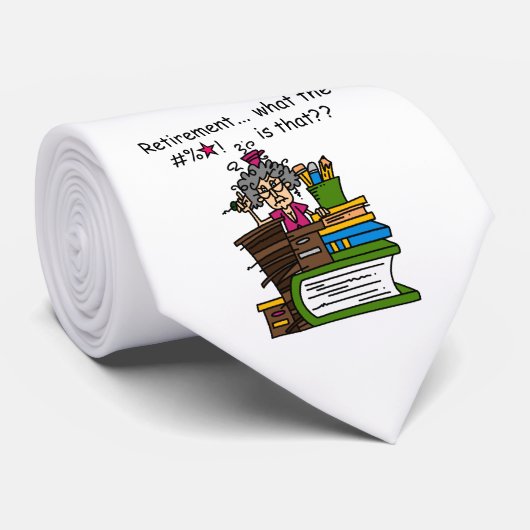 Cravate Ce qui est humour de retraite (Roulé)