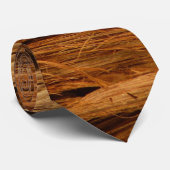 Cravate Cèdre texturé en écorce de bois (Roulé)