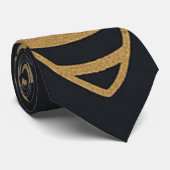 Cravate Celestial Bee Trail – Elegant Cosmic Gold Design (Roulé)