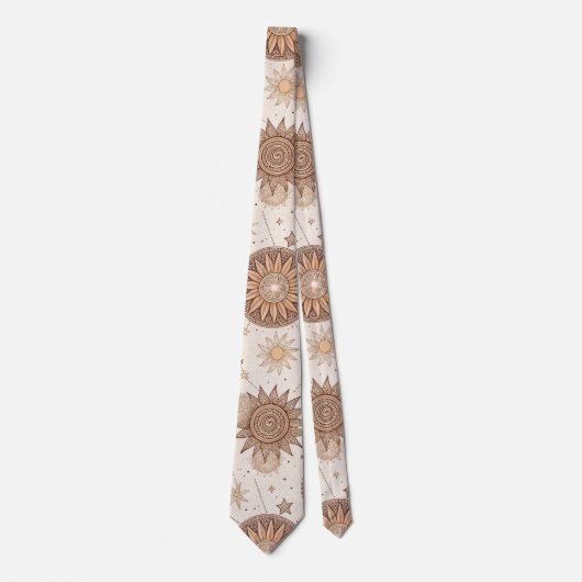 Cravate Celestial Botanical Pattern (2) (Devant)