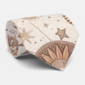 Cravate Celestial Botanical Pattern (2) (Roulé)