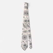 Cravate Celestial Botanical Pattern (4) (Devant)