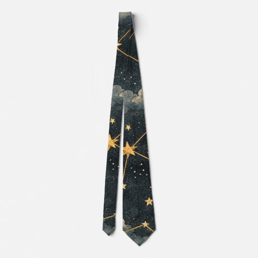 Cravate Celestial Constellation Star Pattern (1) (Dos)