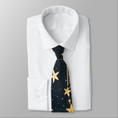 Cravate Celestial Constellation Star Pattern (2) (Attaché)