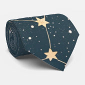 Cravate Celestial Constellation Star Pattern (4) (Roulé)