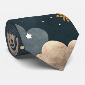 Cravate Celestial Constellation Star Pattern (5) (Roulé)