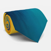 Cravate Celestial Eruption Vibrant Cosmic Explosion (Roulé)