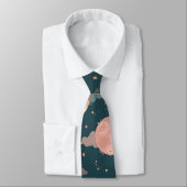 Cravate Celestial Romance Dreamy Moon & Stars Valentine Se (Attaché)