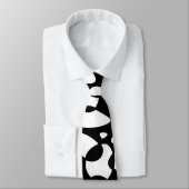 Cravate Cells Abstraction Black White (Attaché)