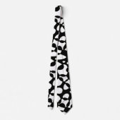 Cravate Cells Abstraction Black White (Dos)