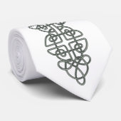 Cravate celtique grise plate de bande de noeud (Roulé)