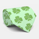 Cravate celtique irlandaise de shamrock (Roulé)