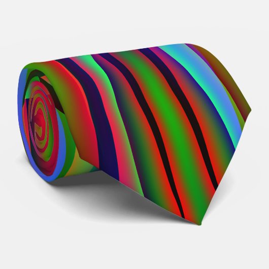Cravate : Centipede psychédélique (Roulé)