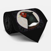 Cravate Cercle de faisan de Ringneck (Roulé)