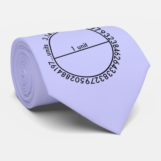 Cravate Cercle de pi (Roulé)