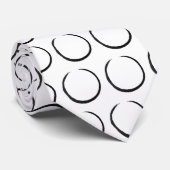 Cravate Cercle Noir 4 (Roulé)