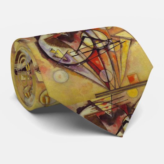 Cravate Cercles Abstraits Kandinsky (Roulé)