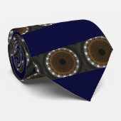 Cravate cercles bleu (Roulé)