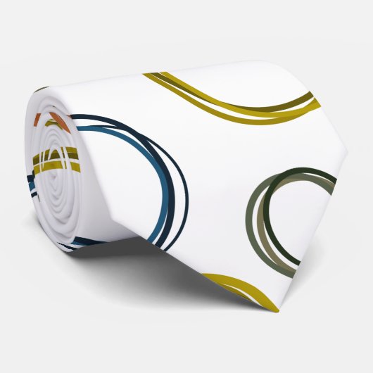 Cravate Cercles Boho (Roulé)