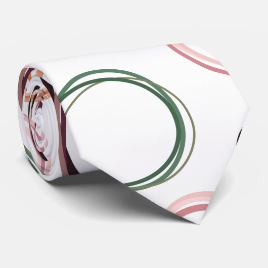 Cravate Cercles Boho (Roulé)