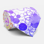 Cravate Cercles colorés géométriques (Roulé)