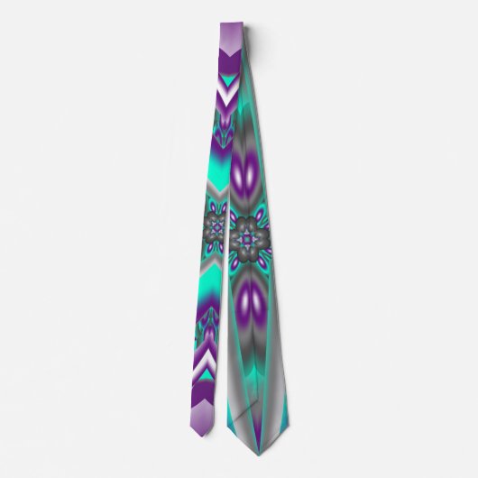 Cravate Cercles Concentrés Appliqués Au Point (Dos)