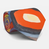Cravate Cercles concentrés Carré de Kandinsky (Roulé)