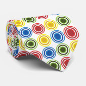 Cravate Cercles concentrés colorés Géométriques (Roulé)