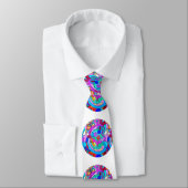 Cravate cercles d'amour super hippie (Attaché)