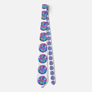 Cravate cercles d'amour super hippie