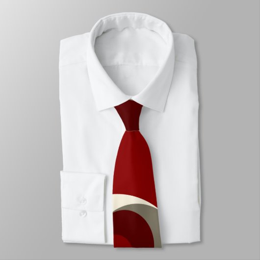 Cravate Cercles de rapport d'or (rouge) (Attaché)