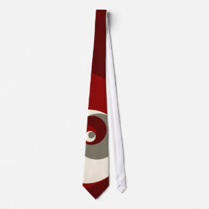 Cravate Cercles de rapport d'or (rouge)