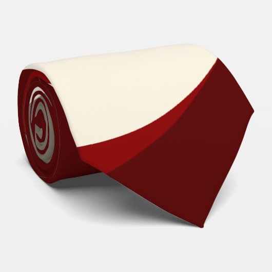 Cravate Cercles de rapport d'or (rouge) (Roulé)