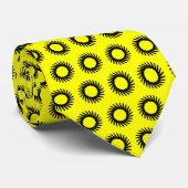 Cravate Cercles de rotation - Jaune (Roulé)