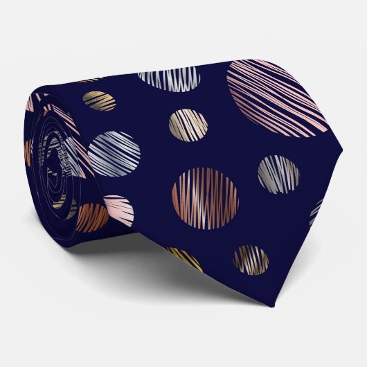 Cravate Cercles métalliques (Roulé)