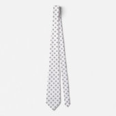 Cravate Cercles pois gris Chrome (Devant)