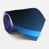 Cravate Cercles rougeoyants (Roulé)