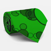 Cravate cercles verts (Roulé)