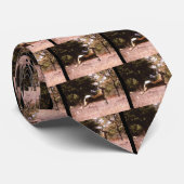 Cravate Cerf à queue blanche en marche (Roulé)