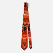 Cravate Cerf d'art populaire scandinave (Devant)