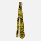 Cravate Cerf d'art populaire scandinave (Dos)