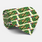 Cravate Cerf-gorge celtique 2 chiens - couleurs (Roulé)