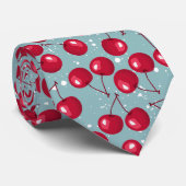 Cravate Cerise d'hiver. (Roulé)