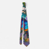 Cravate Cerise Imaginaire Sunrise Papillon (Dos)