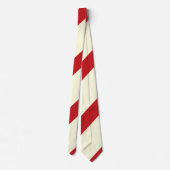 Cravate Cerises et crème Grande bande régimentaire (Dos)