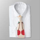 Cravate Cerises et fleurs Motif sans couture (Attaché)